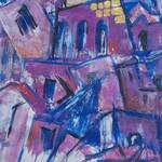 Immagine: Adessi Anna Maria scalinata verso la luce acrilico 30x30