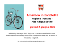 Immagine: Al lavoro in bicicletta Regione TAA 2025