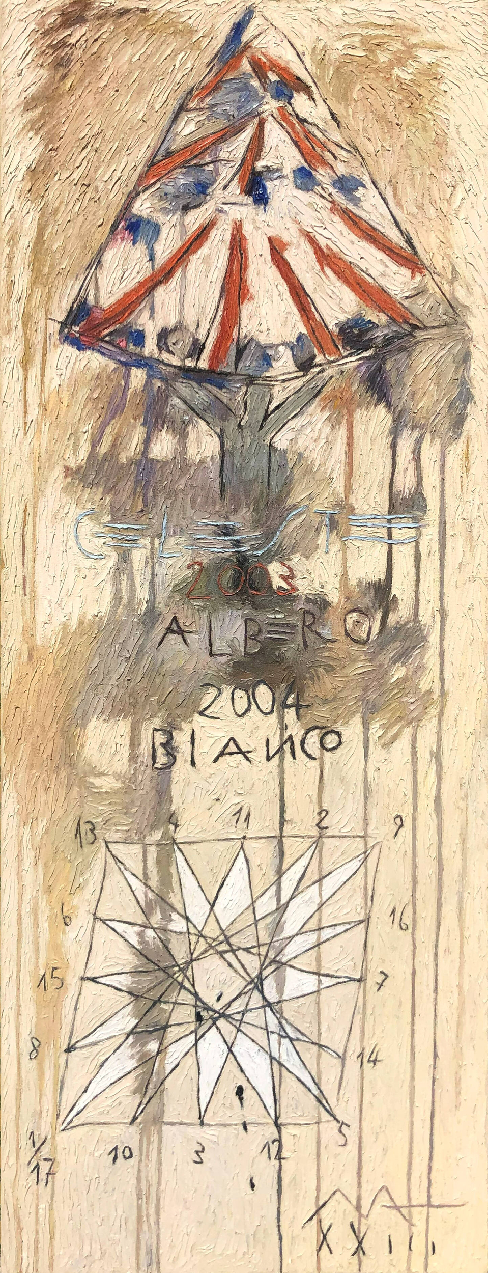 Immagine: Arman 1 - Albero celeste e albero bianco