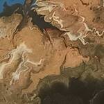 Immagine: Bruno Capossela - Astratto, Libero pensiero, fluid painting e resina mis 30x30