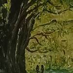 Immagine: Bruno Capossela - Passeggiata lung'adige, acrilico su tela, mis 24x18