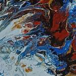 Immagine: Capossela Bruno - Astratto fluidart tecnica mista 30x20 anno 2022 
