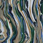 Immagine: Capossela Bruno - Astratto tecnica fluidart su tela 30x24 anno 2022