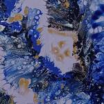 Immagine: Capossela Bruno - Astratto tecnica fluidart su tela 40x40 anno 2022