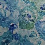 Immagine: Capossela Bruno - Fiori in astratto fluidart tecnica mista acrilico e stucco acrilico su tela50x70 anno 2021