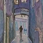 Immagine: Capossela Bruno - vicolo Galasso Tn acrilico su tela 30x20