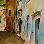 Immagine: Capossela Bruno - Villamontagna Tn Contrada Valon acrilico su tela 40x30 