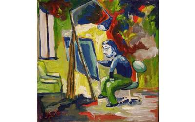Immagine: Capossela Salvatore - autoritratto 30x30 (1)