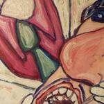 Immagine: Capossela Salvatore - il dottore dei denti 60x80 olio su masonite 2014