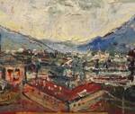 Immagine: Capossela Salvatore -Trento 70x30 olio su tela 2014