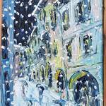 Immagine: Capossela Salvatore - via Suffragio 24x18 olio su tela con cornice realizzata dall'autore 2004