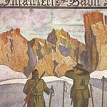 Immagine: CARTOLINA DI FRANZ OTTO PHOL RAFFIGURANTE LE PALE DI SAN MARTINO VISTE DALLE LINNE DEL 74 IR A CIMA BOCCHE