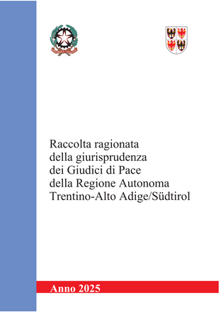 DISPONIBILE LA NUOVA RACCOLTA 2025 DELLA GIURISPRUDENZA DEI GIUDICI DI PACE