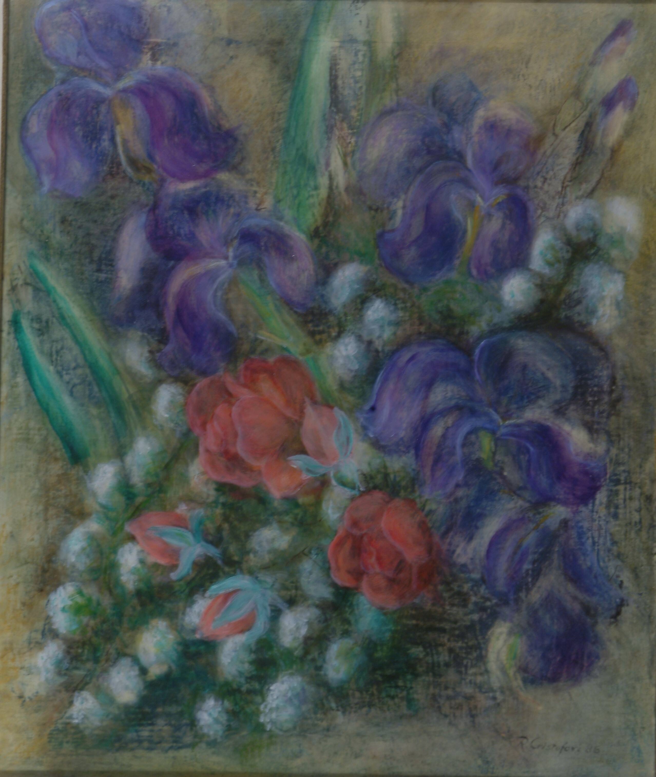 Immagine: Cristofori Melchiorri Raffaella - rose e iris - 1986