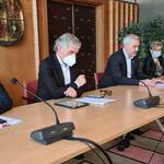 Immagine: da sinistra a destra Gianmoena Paride , Andreas Schatzer , Lorenzo Ossanna e Loretta Zanon.jpg