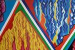 Immagine: Delaiti - glicini 50x150 olio su tela