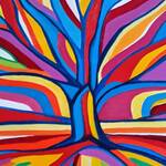 Immagine: Delaiti l'albero della vita II olio su tela 50x80