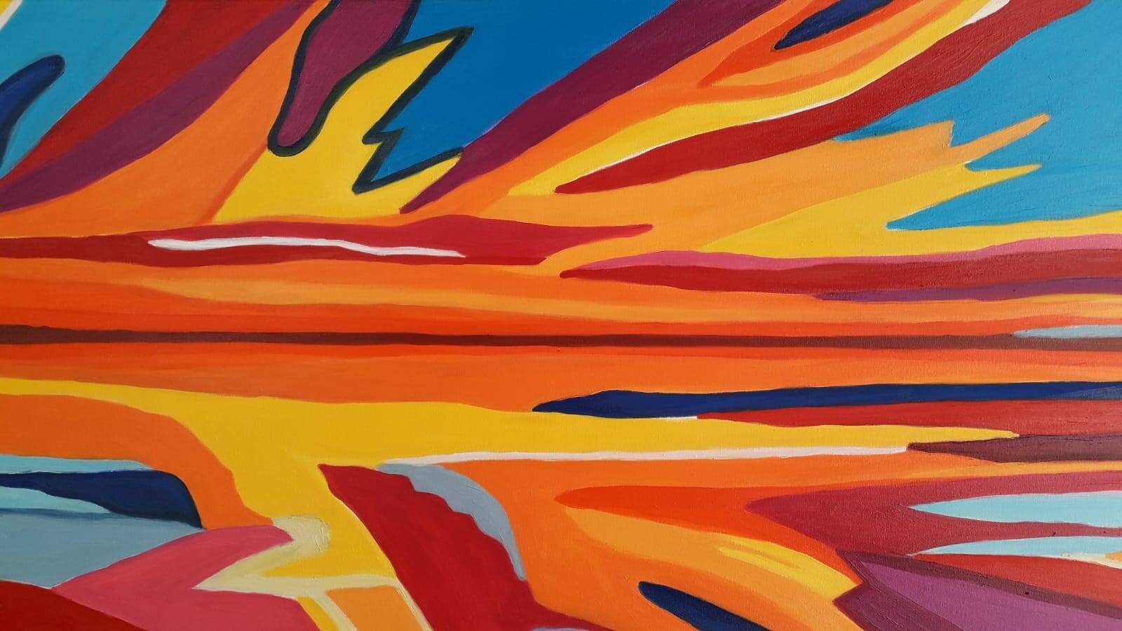 Immagine: Delaiti - tramonto infuocato