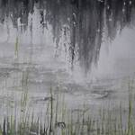 Immagine: Emiliana Gorga - inizia la pioggia allo stagno