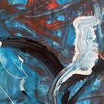 Immagine: F. MICELI LILITH -in volo- dipinto danzando tecnica mista su tela