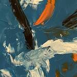 Immagine: F. MICELI LILITH -pesci tecnica mista su tela