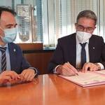 Immagine: Il direttore regionale dell’Inps Antonio Maria Di Marco Pizzongolo e il presidente Arno Kompatscher