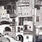 Immagine: Marchel Vecchie case di paese dopo la guerra (1945)