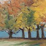 Immagine: Marinchel Licia - Autunno olio su tela 30x30