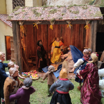 Immagine: Particolare della stalla della Natività