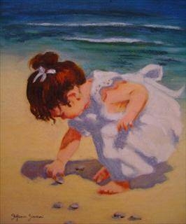 Immagine: Bambina sulla spiaggia