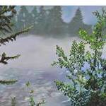 Immagine: Foschia sul lago di Tovel