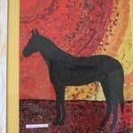 Immagine: Marazari Claudio – Mosaico in Carta “Cavallo al Tramonto”