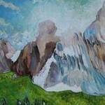 Immagine: Pale di San Martino Trentino olio su tela