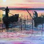Immagine: Pescatori in laguna