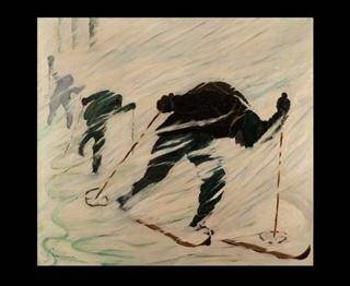 Immagine: Sciatori nella tormenta, 1960 ca.