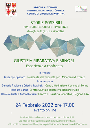 DIALOGHI SULLA GIUSTIZIA RIPARATIVA DIALOGHI SULLA GIUSTIZIA RIPARATIVA