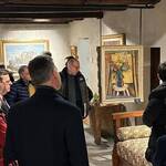 Immagine: Un momento della visita guidata proposta dal curatore Giuseppe Tasin