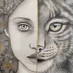 Immagine: Zanghellini Roberta - animale tecnica mista 30x30